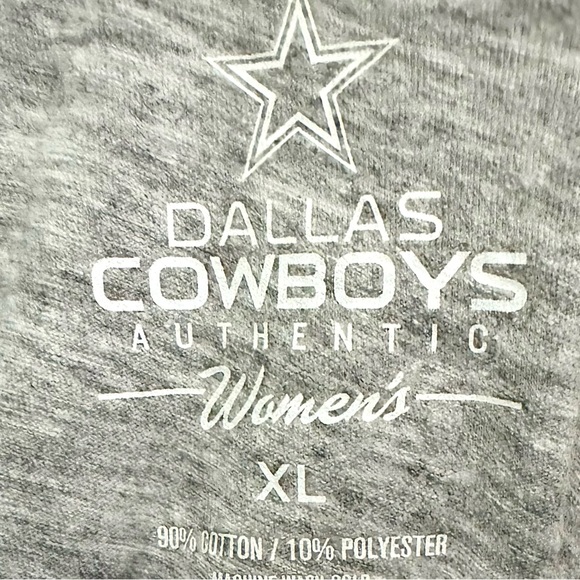 Dallas Cowboys Grey V-Neck Tee - Picture 2 of 9